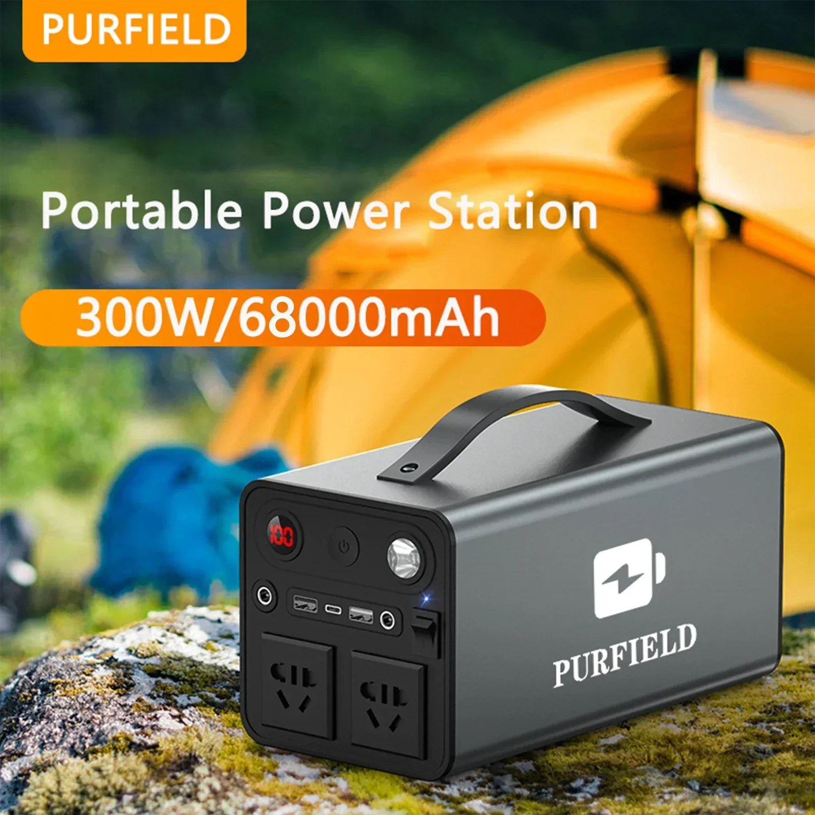 Purfeeld portátil power 68000m - Ac Outdoor Power avaliação e preço